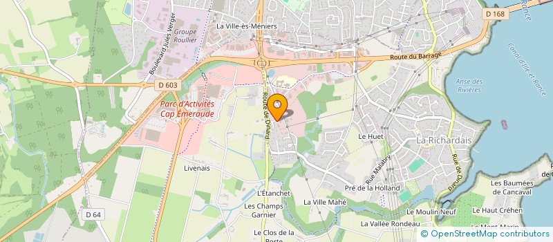 localisation de l'entreprise SWP INVEST  LA RICHARDAIS