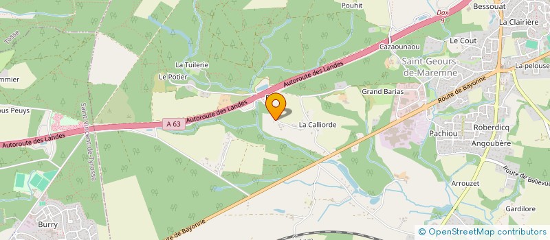 localisation de l'entreprise SWS à SAINT-GEOURS-DE-MAREMNE