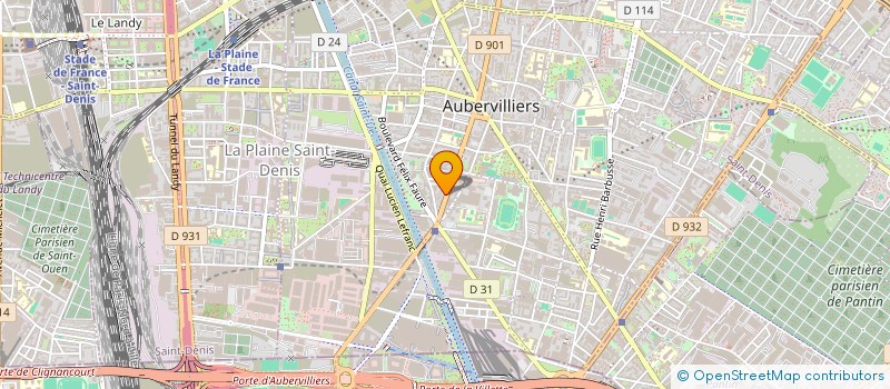 localisation de l'entreprise SWS à AUBERVILLIERS