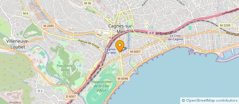 localisation de l'entreprise SWS GRATITUDE  CAGNES-SUR-MER