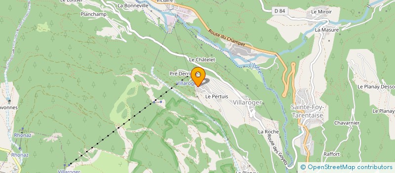 localisation de l'entreprise SWVILLAROGER  VILLAROGER