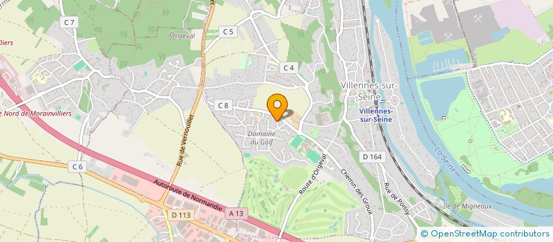 localisation de l'entreprise SX2A  VILLENNES-SUR-SEINE