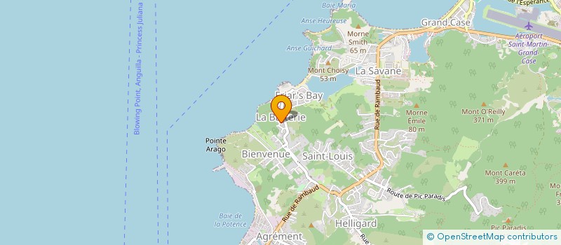 localisation de l'entreprise SXM KINE DIORE DE PERIGNY  SAINT-MARTIN
