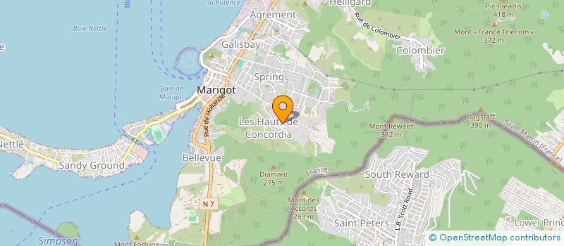 localisation de l'entreprise SXM SPORT MOUVEMENT à SAINT MARTIN