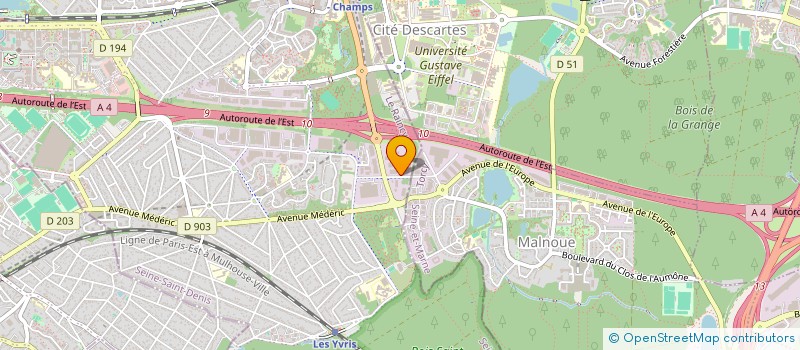 localisation de l'entreprise SXS  NOISY-LE-GRAND