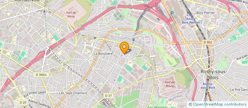 localisation de l'entreprise SY BAT à MONTREUIL