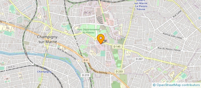 localisation de l'entreprise SY FINANCE à CHAMPIGNY-SUR-MARNE