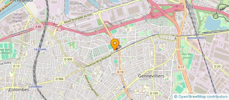 localisation de l'entreprise SY GESTION  ASNIERES-SUR-SEINE