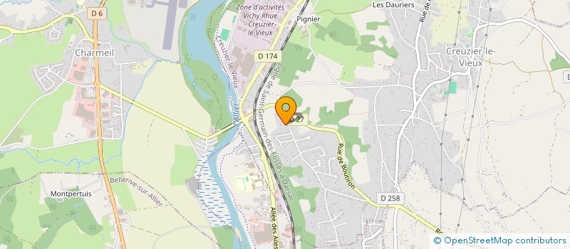 localisation de l'entreprise SY-MBS  CREUZIER-LE-VIEUX