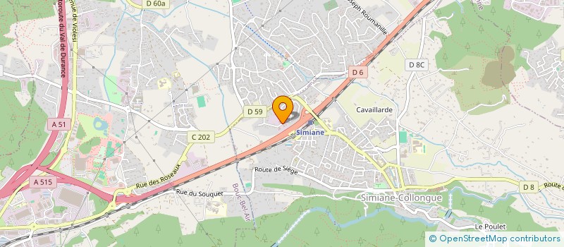 localisation de l'entreprise SYA EXPERTISE COMPTABLE  SIMIANE-COLLONGUE