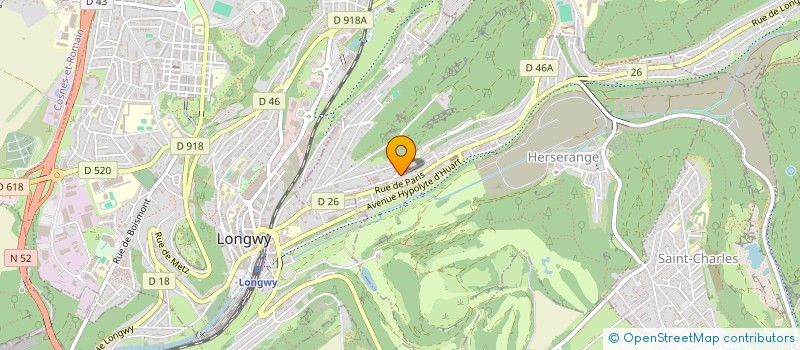 localisation de l'entreprise SYAD  HERSERANGE