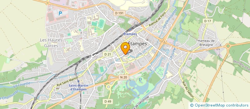 localisation de l'entreprise SYAM PAYSAGES à ETAMPES