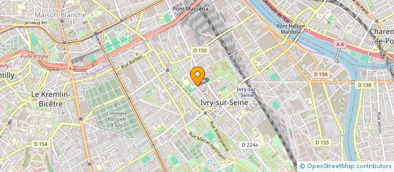 localisation de l'entreprise SYAN à IVRY-SUR-SEINE