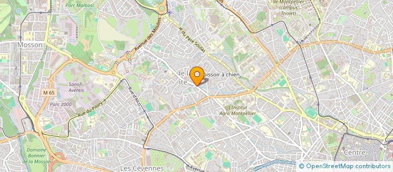 localisation de l'entreprise SYAN à MONTPELLIER
