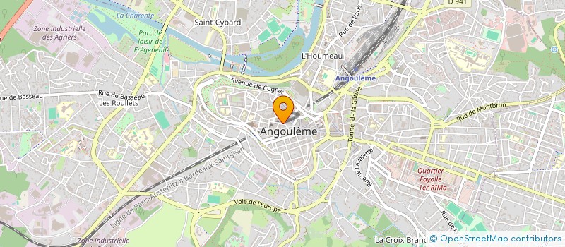 localisation de l'entreprise SYANS à ANGOULEME