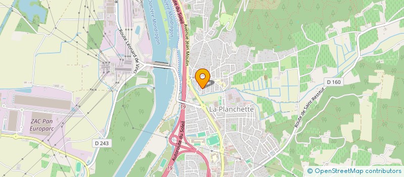 localisation de l'entreprise SYB  BOLLENE