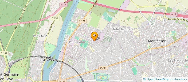 localisation de l'entreprise SYBARIS à CHATOU