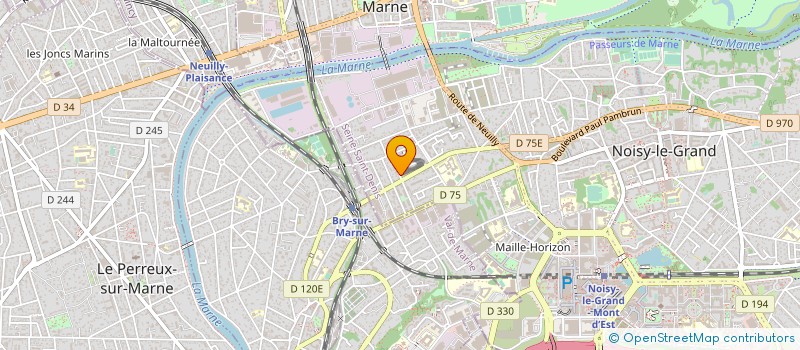 localisation de l'entreprise SYBD COPR DU 15 PEO LAGRANGE  NOISY-LE-GRAND