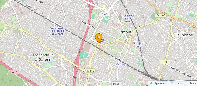 localisation de l'entreprise SYBD COPRO R RICHEPIN QUARTIER DES ARTS  ERMONT