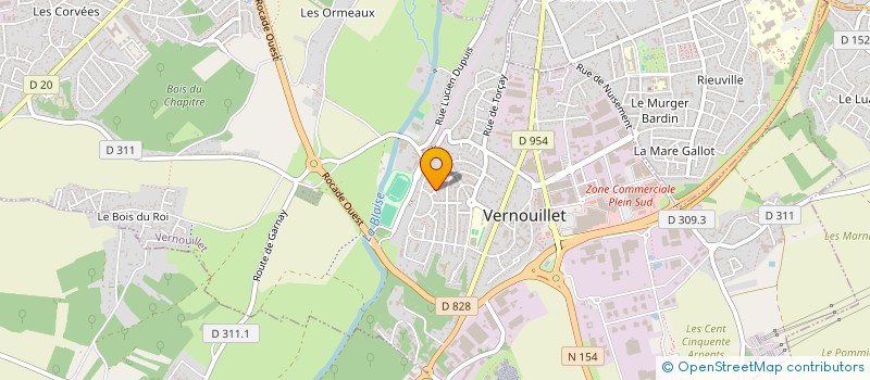 localisation de l'entreprise SYBE à VERNOUILLET