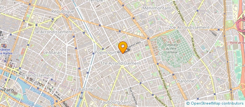 localisation de l'entreprise SYBEL à PARIS