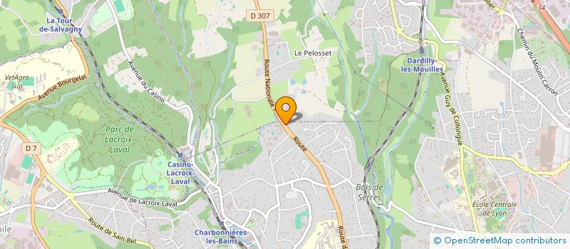 localisation de l'entreprise SYBELE  CHARBONNIERES-LES-BAINS