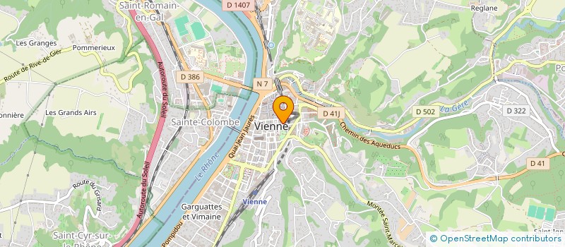 localisation de l'entreprise SYBELLE  VIENNE