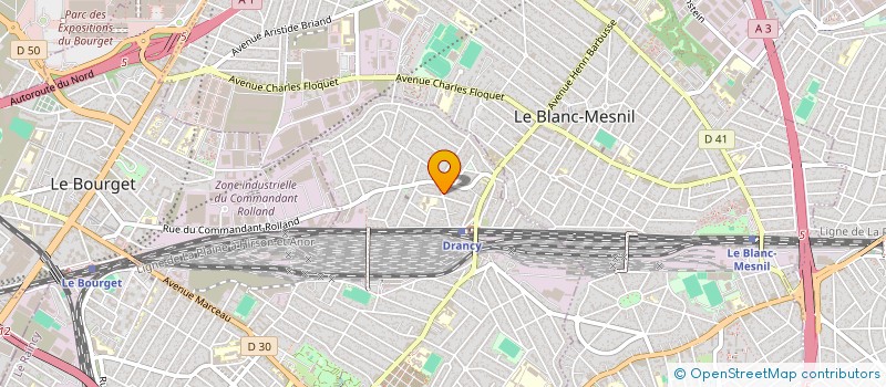 localisation de l'entreprise SYBELLE à DRANCY