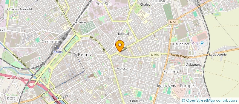 localisation de l'entreprise SYBELLE MARIAGES  REIMS