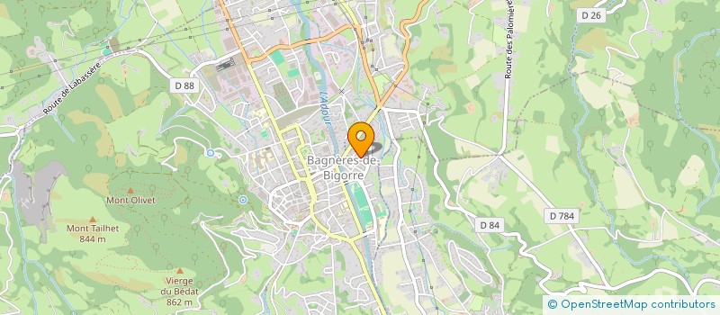 localisation de l'entreprise SYBEMI  BAGNERES-DE-BIGORRE