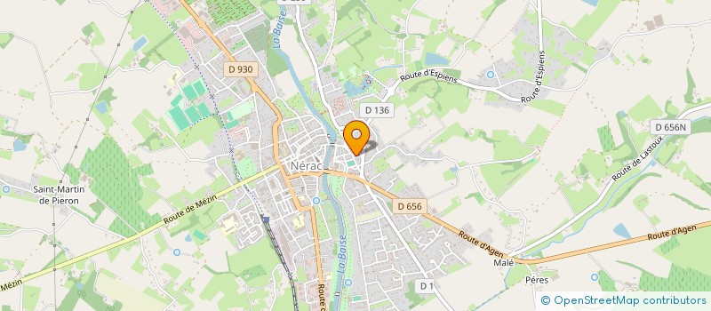 localisation de l'entreprise SYBEN  NERAC