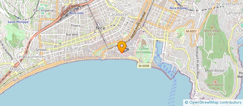 localisation de l'entreprise SYBER ECLAT à NICE