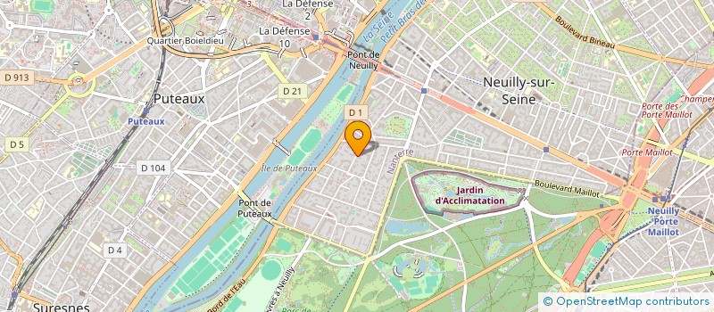 localisation de l'entreprise SYBERBA à NEUILLY-SUR-SEINE