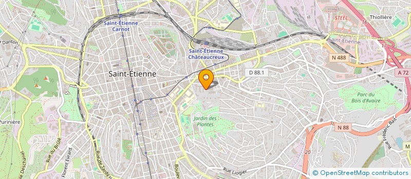 localisation de l'entreprise SYBEX INVEST  SAINT-ETIENNE