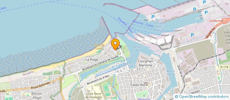 localisation de l'entreprise SYBILIEN SARL  CALAIS