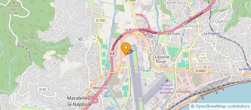 localisation de l'entreprise SYBILLE à MANDELIEU LA NAPOULE
