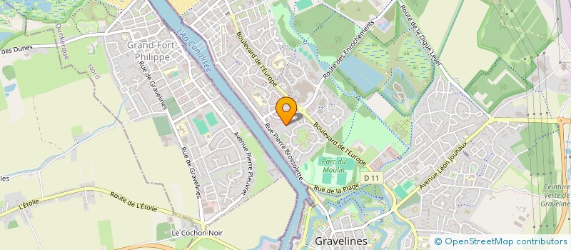 localisation de l'entreprise SYBILLE IRIS YANIS IMMO à GRAVELINES