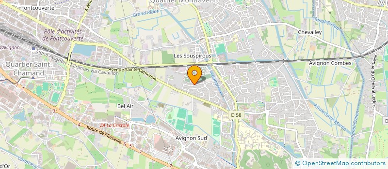 localisation de l'entreprise SYBILLES 13  AVIGNON