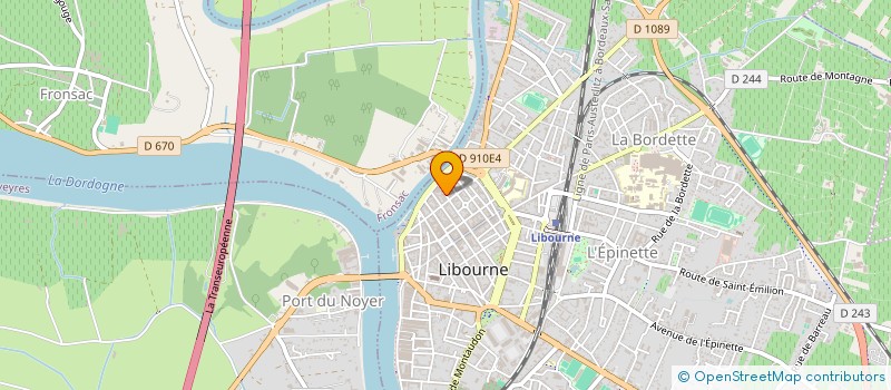 localisation de l'entreprise SYBO  LIBOURNE