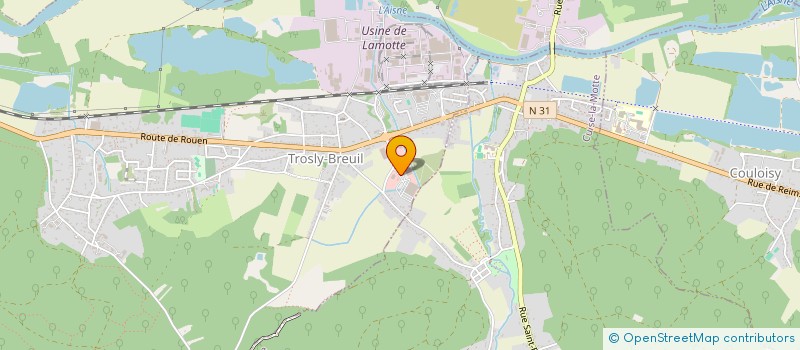 localisation de l'entreprise SYBRILAUR à TROSLY-BREUIL