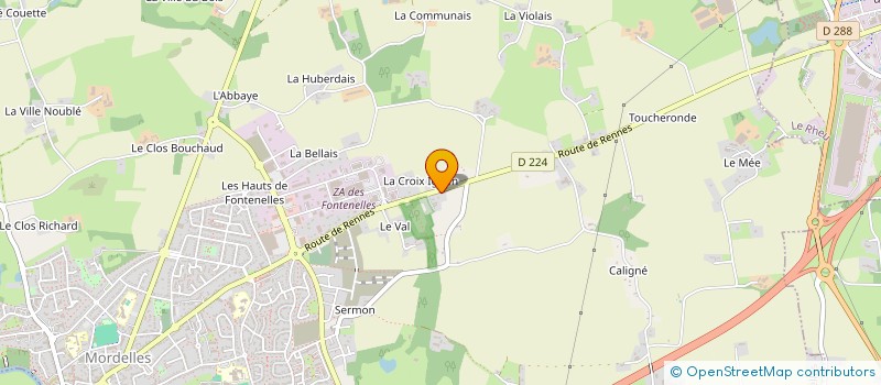 localisation de l'entreprise SYC  MORDELLES