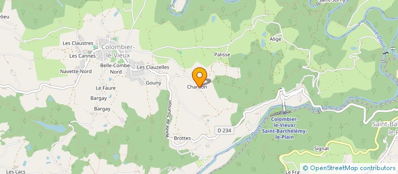 localisation de l'entreprise SYC  COLOMBIER-LE-VIEUX