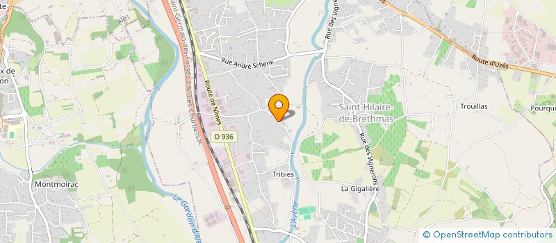 localisation de l'entreprise SYC. LOC.  SAINT-HILAIRE-DE-BRETHMAS