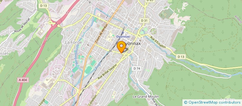 localisation de l'entreprise SYCA à OYONNAX