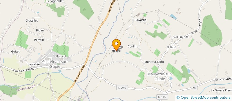 localisation de l'entreprise SYCA-IMMO  MAUVEZIN SUR GUPIE