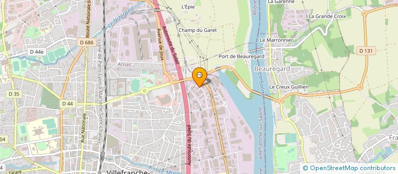 localisation de l'entreprise SYCA SYTEMS à VILLEFRANCHE-SUR-SAONE