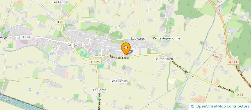 localisation de l'entreprise SYCAMAR  ALLEX