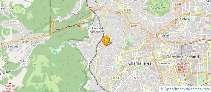 localisation de l'entreprise SYCO  CHAMALIERES