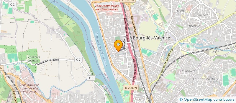 localisation de l'entreprise SYCO LES QUATRE VENTS  BOURG-LES-VALENCE