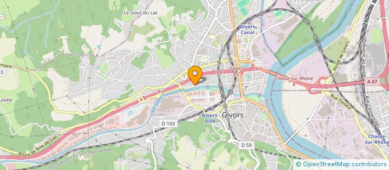 localisation de l'entreprise SYCOMHYP  GIVORS